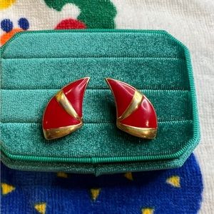 Vintage Monet Pierced Earrings